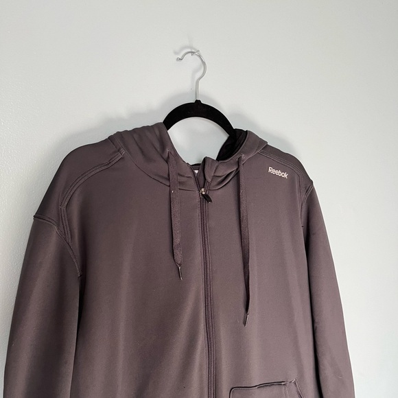 Reebok Zip-Up Sweater Hoodie Men’s XL Grey/Gray - Picture 3 of 4
